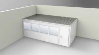 36M770 2-Wall Office, 10x20, Vinyl, Gray