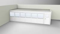 36M773 2-Wall Office, 12x28, Vinyl, Gray