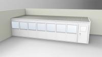 36M774 2-Wall Office, 12x32, Vinyl, Gray