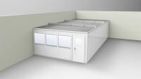 36M776 2-Wall Office, 16x32, Vinyl, Gray