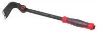 36M819 Index Flat Pry Bar, Steel, Red/Blk, 18 In L