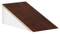 36M914 Locker Sloping Top, W12 x D21, Mahogany