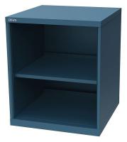 36N151 Open Shelf Cabinet, 2 Shelf, Classic Blue