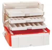 36N223 Trauma Box, 20-3/8 in, ABS, Orange/White