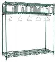 36P501 Turnout Gear Rack, Free Stand, 5 Comprtmnt