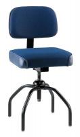 36P750 Task Chair, 4 Leg, Uph., 19 to 24 In, Blue