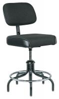 36P755 Task Chair, 5 Leg, Uph., 19 to 26 In, Black