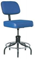 36P756 Task Chair, 5 Leg, Uph., 19 to 26 In, Blue