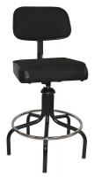36P758 Task Chair, 5 Leg, Uph., 24 to 29 In, Black