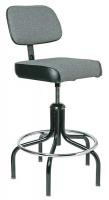 36P763 Task Chair, 5 Leg, Uph., 24 to 31 In, Gray