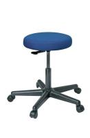 36P767 Stool, Stool, 17 to 22 In., Fabric, Blue