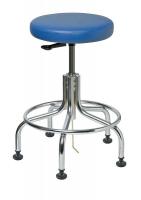 36P810 ESD Stool, Vinyl, 19 to 24 In, Blue