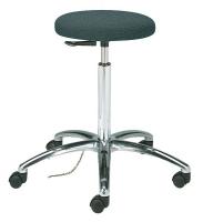 36P831 ESD Stool, Fbrc, 18-1/2 to 26 In, Charcoal