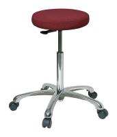 36P864 Stool, 22-1/2 to 32-1/2 In., Fbrc, Burgundy
