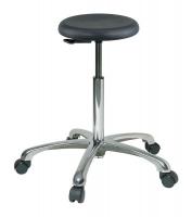 36P866 Stool, 21-1/2 to 31-1/2 In., Polyurethane