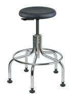 36P880 Cleanroom Stool, Poly, 23 to 28 In