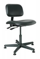 36P913 Uph Chair w/Tilt, 16.5 to 21.5 In, Blk Vin