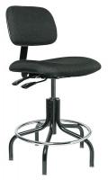 36P924 Uph Chair w/Tilt, 19 to 24 In, Black Fab