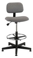 36P936 Uph Chair, 19.5 to 27 In, Gray Fab