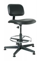 36P940 Uph Chair, 19.5 to 27 In, Black Vin