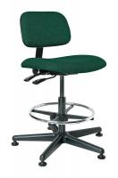 36P944 Uph Chair w/Tilt, 19.5 to 27 In, Green Fab