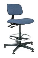 36P946 Uph Chair w/Tilt, 19.5 to 27 In, MdBlu Fab
