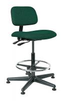 36P962 Uph Chair w/Tilt, 22.5 to 32.5 In, Grn Fab