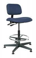 36P965 Uph Chair w/Tilt, 22.5 to 32.5 In, Nvy Fab