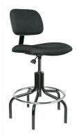 36P969 Uph Chair, 24 to 29 In, Black Fab