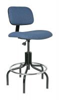 36P973 Uph Chair, 24 to 29 In, MedBlue Fab