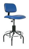 36P977 Uph Chair, 24 to 29 In, Blue Vin