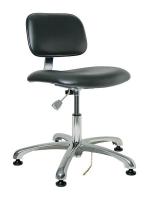 36P989 ESD/CR Uph Chair, 15.5-20.5 in, Blk Vin