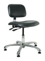 36P991 CR Uph Chair w/Tilt, 15.5-20.5 in, Blk Vin