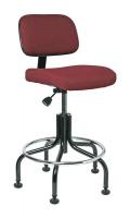 36R045 Uph Chair, 20 to 25 In, Burg Fab