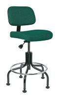 36R046 Uph Chair, 20 to 25 In, Green Fab