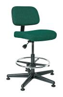 36R064 Uph Chair, 20.5 to 28 In, Green Fab