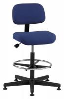 36R067 Uph Chair, 20.5 to 28 In, Navy Fab