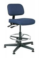 36R076 Uph Chair w/Tilt, 20.5 to 28 In, Navy Fab