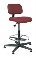 36R081 Uph Chair, 23 to 33 In, Burg Fab