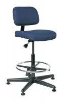 36R085 Uph Chair, 23 to 33 In, Navy Fab