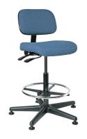36R093 Uph Chair w/Tilt, 23 to 33 In, MdBlu Fab