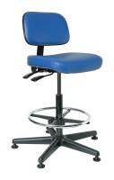 36R097 Uph Chair w/Tilt, 23 to 33 In, Blue Vinyl