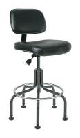 36R106 Uph Chair, 25 to 30 In, Black Vinyl