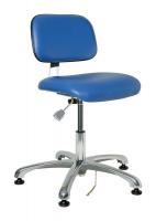 36R120 ESD/CR Uph Chair, 15.5-21 in, BlueVinyl