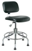 36R125 CR Uph Chair, 20-25 in, Black Vinyl