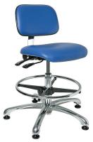 36R138 CR Uph Chair w/Tilt, 19-26.5 in, BlueVinyl