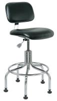 36R149 CR Uph Chair, 25-30 in, Black Vinyl