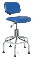 36R152 ESD/CR Uph Chair, 25-30 in, BlueVinyl