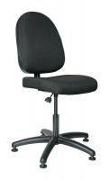 36R157 Uph Chair, 17 to 22 In, Black Fabric
