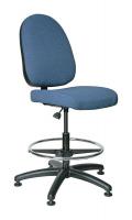 36R188 Uph Chair, 20 to 27.5 In, MedBlueFab